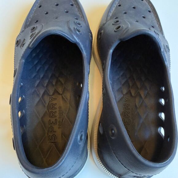 Sperry Top Sider Navy Blue Boat Shoes Mens 3 Womens 5 - Picture 8 of 11